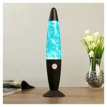 Светильник ночник "Лава" Е14 25вт от сети 220в черный 9х9х35 см.