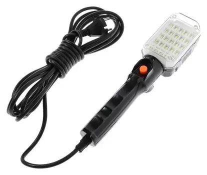 Светильник переносной светодиодный Luazon Lighting с выключателем, 12вт, 25led, 5 м, черный
