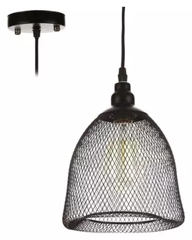 Светильник "Плетение" 1х40вт E27 черный 19х19х120 см.