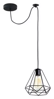 Светильник подвесной "Брук" 1x40вт E27 черный 20х20х120 см