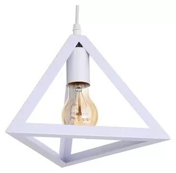 Светильник подвесной "Треугольник" 1x40вт E27 белый 16х16х116 см