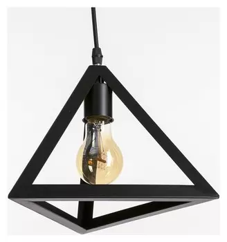 Светильник подвесной "Треугольник" 1x40вт E27 черный 16х16х116 см