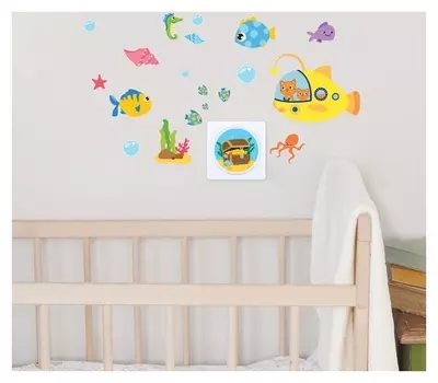 Светильник «Подводный мир», с наклейками