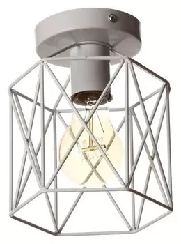 Светильник "Прямоугольник" 1х40вт E27 белый 16х16х16 см.