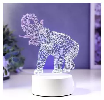 Светильник "Слон" LED RGB от сети