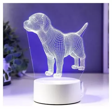Светильник "Собачка" LED RGB от сети