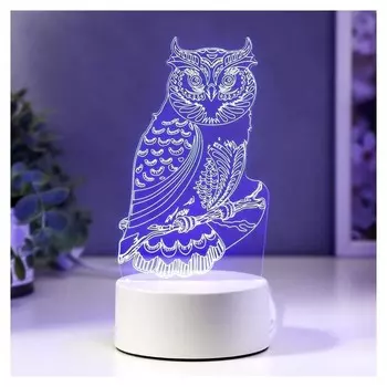 Светильник "Сова" LED RGB от сети