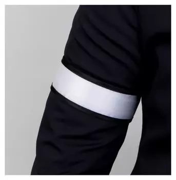 Светоотражающий браслет на батарейках, 3 режима, 34,5 × 4 см, цвет серый