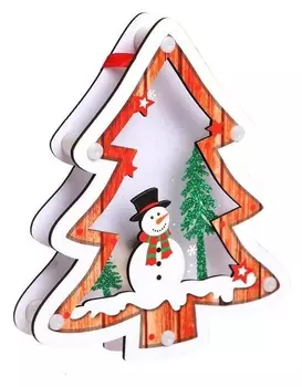 Световой декор на подвеске «Ёлка» 15×18 см