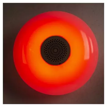 Световой прибор "Тарелка", E27, с музыкой, Bluetooth, белый