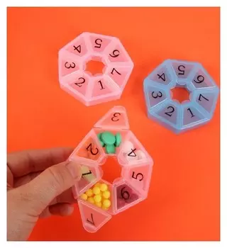 Таблетница «цифры», 7 секций