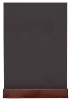 Табличка меловая настольная Attache А5 вертик двуст-я на дерев. подставке