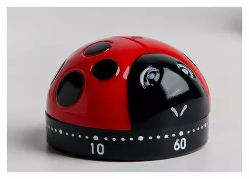 Таймер кухонный "Божья коровка" механический