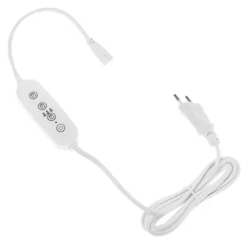 Таймер с вилкой Uniel, 220 В, 150 Вт, разъем L/n, для фитосветильника, провод 2 м