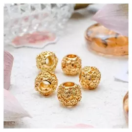 Талисман "Цветочный хоровод", цвет золото