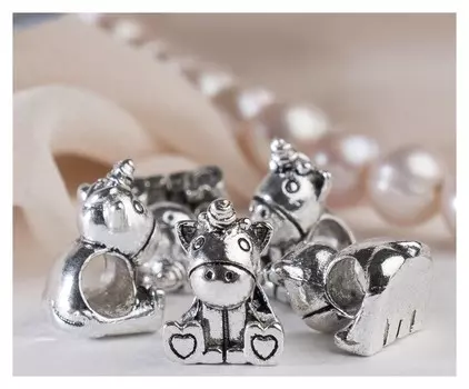 Талисман "Единорожек", цвет серебро