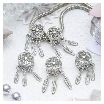 Талисман "Ловец снов", цвет серебро