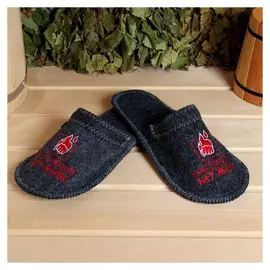 Тапочки для бани "Настоящий мужик"