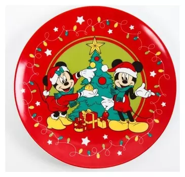 Тарелка 20 см "Happy New Year", микки маус и его друзья