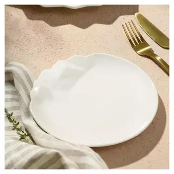 Тарелка "Айсберг", белая, 17 см