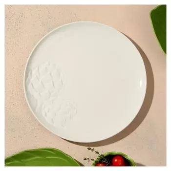 Тарелка "Артишоки", белая, 27 см