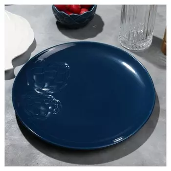 Тарелка "Артишоки", синяя, 27 см