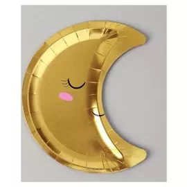 Тарелка бумажная «Детские грёзы» месяц, 23 см, набор 6 шт.