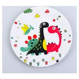 Тарелка бумажная «Динозавры», набор 6 шт.