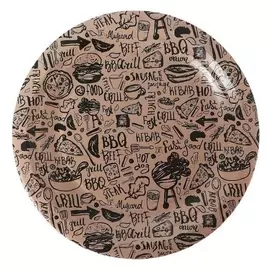 Тарелка бумажная «Крафт», 18 см, 6 шт.