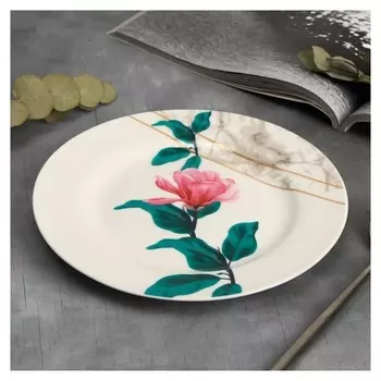 Тарелка "Цветы", 20 см