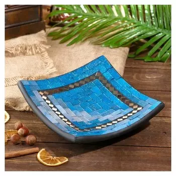 Тарелка декоративная "Адэлин" керамика 20х20х5 см