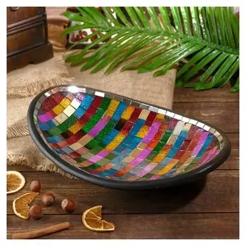 Тарелка декоративная "Эмили" керамика 30х20х7,5 см