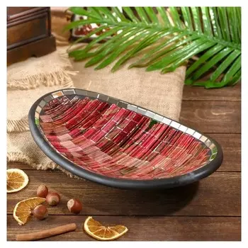 Тарелка декоративная "Саманта" керамика 30х20х7,5 см