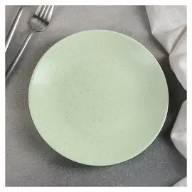 Тарелка десертная «Амелия», D=20 см, цвет зелёный