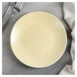 Тарелка десертная «Амелия», D=20 см, цвет жёлтый