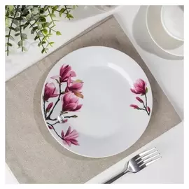 Тарелка десертная доляна «Сакура», D=19 см