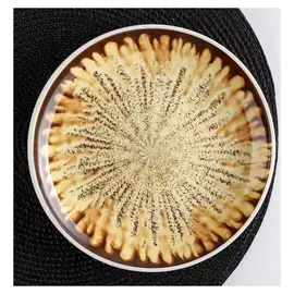 Тарелка десертная «Доменик», D=20 см, цвет коричневый