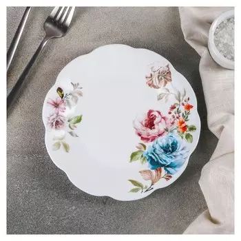 Тарелка десертная «Душистые пионы», D=17,5 см