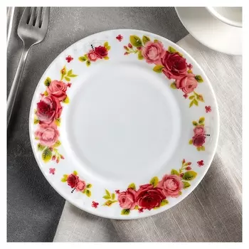 Тарелка десертная «Поэзия роз», 17,5 см