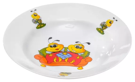Тарелка детская пчелы идиллия глубокая 200мм