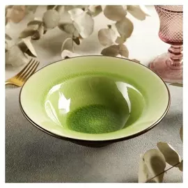 Тарелка для пасты «Таллула», 21×6 см, цвет зеленый