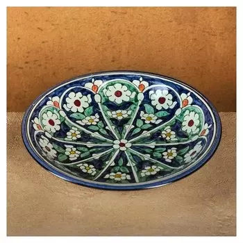 Тарелка глубокая риштанская керамика 20см