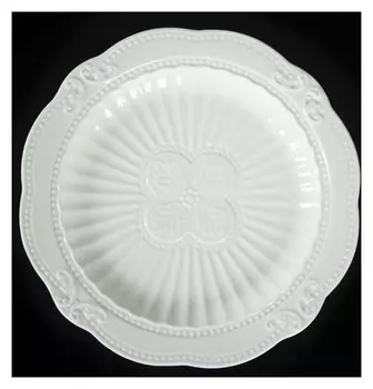 Тарелка Magistro «Этюд», D=20 см, цвет белый