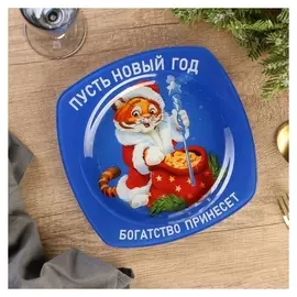 Тарелка «Новый год богатство принесет», 20 см