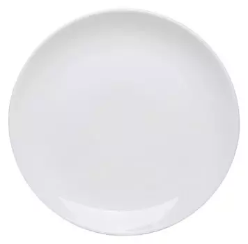 Тарелка обеденная 25,5см фарфор Royal White белая Tudor (Tu2204-4)