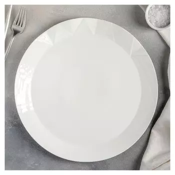 Тарелка обеденная «Идиллия», 30×3 см, цвет белый