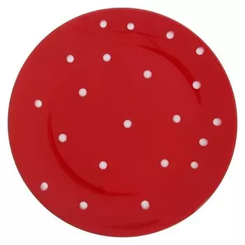 Тарелка обеденная «Красный горох», 27 см