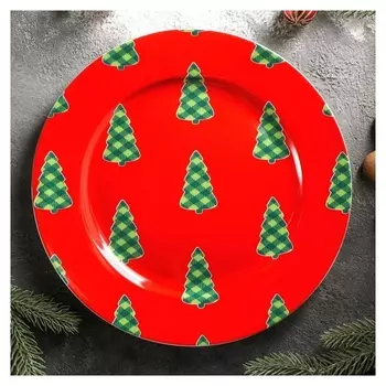 Тарелка обеденная Magistro «Новый год. пряничный домик», D=25,3 см