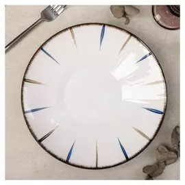 Тарелка обеденная «Штрих», D=25 см