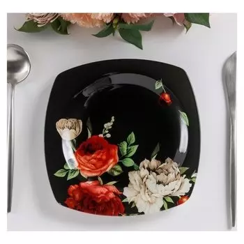 Тарелка "Пионы", 20 см